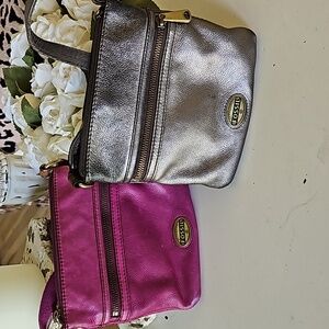 2 Fossil genuine leather bags